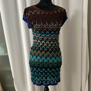 Missoni Collection Metallic Zig Zag Dress